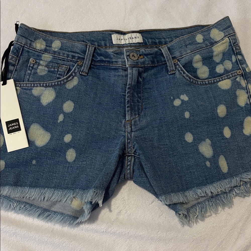 James Jeans Light Blue Patterned Denim
